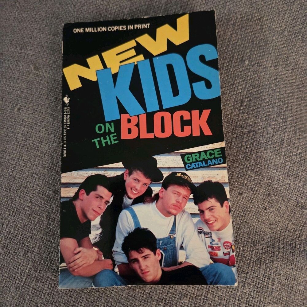 New Kids on the Block Paperback Book w Pics Grace Catalano Bantam 1989